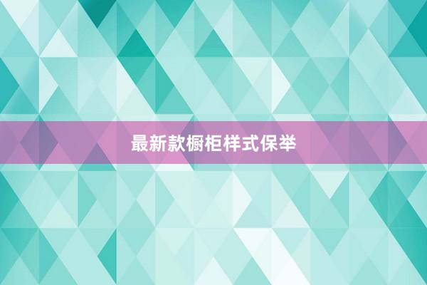 最新款橱柜样式保举